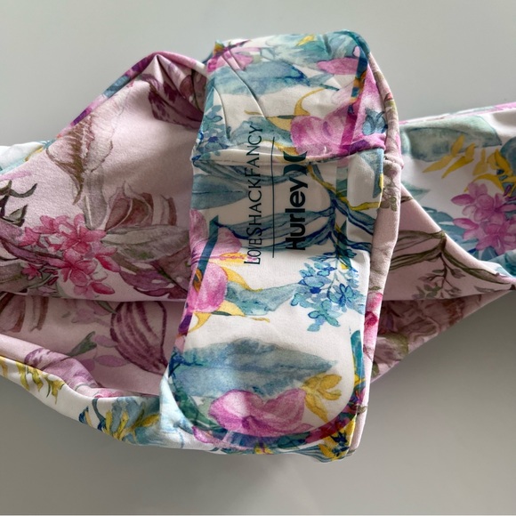 LoveShackFancy X Hurley• Hawaiian Hibiscus Reversible Cheeky Hipster Bottom - Picture 13 of 17